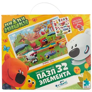 Пазл ORIGAMI 32эл "МиМиМишки. Жаркое лето", напольный 04363