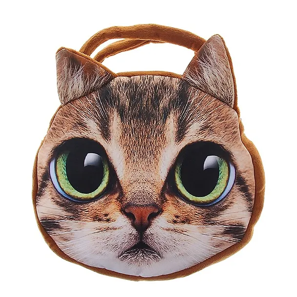 Сумочка мягкая с ручками Кошка большие глаза (20х21х5) (1020943) 2473138 — 1