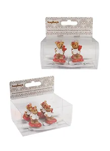 Набор декоративных прищепок Девочки-Мишки (SCB4420028) (4 шт/уп) (4,5х4,8см) (12+) (упаковка)