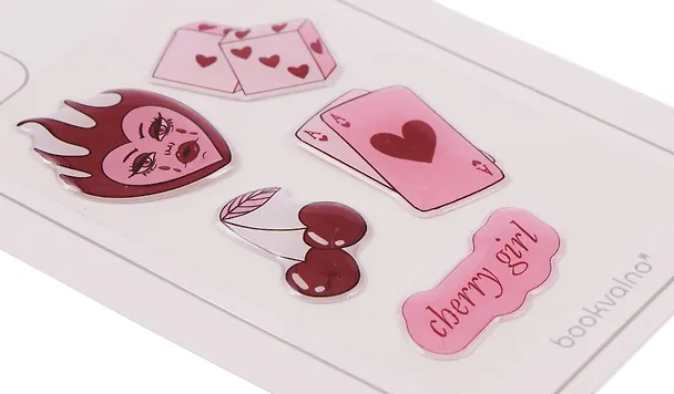 3D стикеры Cherry girl (5 шт) 3141195 — 4