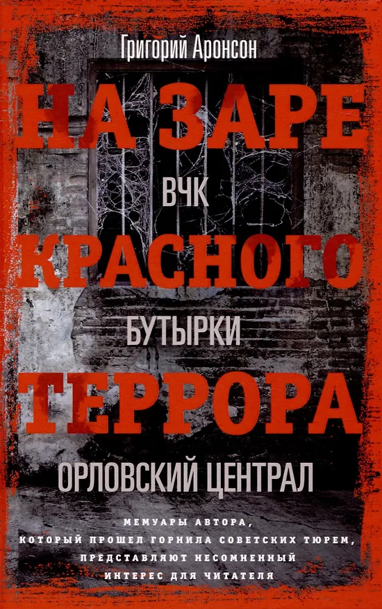 Книга На заре красного террора. ВЧК — Бутырки — Орловский централ (Григорий Аронсон) — 1