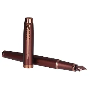 Ручка перьевая Parker, IM Professionals Monochrome Burgundy, синяя 0,8 мм