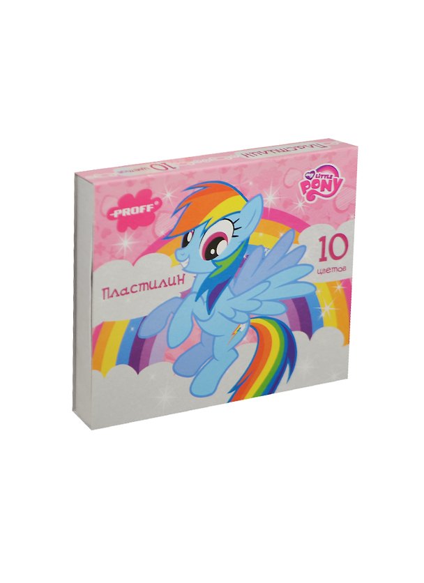 Пластилин 10цв 200гр "My Little Pony", Proff 235081 — 1