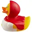 Игрушка для ванной, уточка резиновая FUNNY DUCKS "Уточка Красная шапочка" (1858) — 2652816 — 3