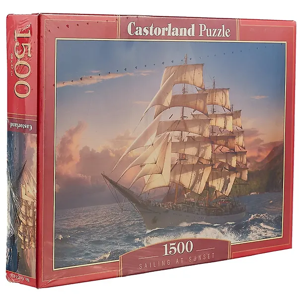 Пазл Castorland 1500 эл. 68*47см. Парусник на закате 2539674 — 2