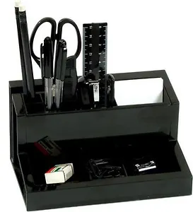 Набор, настольный, Erich Krause, Лидер, 13 предметов, черный