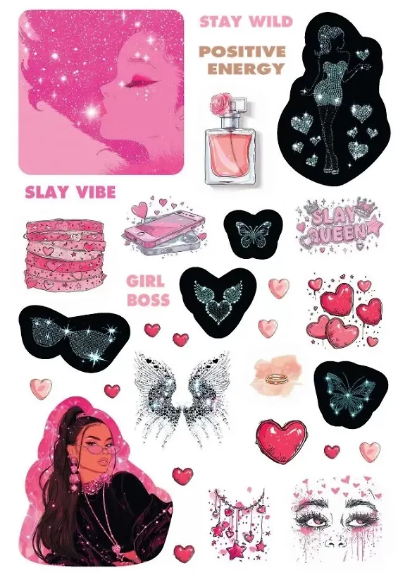 Книга Slay All Day. 150 вайбовых наклеек () — 4