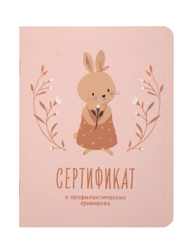 Сертификат о профилактических прививках "Baby.Зайка" 105х140мм, 16 стр., карт.обл., форма №156/у-93, Be Smart 3130171 — 1