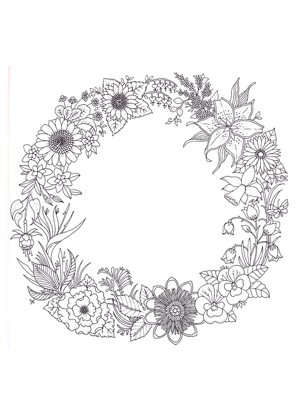 Книга World of Flowers: A Coloring Book and Floral Adventure (Johanna Basford) — 3
