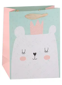 Пакет А4 32*26*12 "Милые зверята" дет., бум.мат