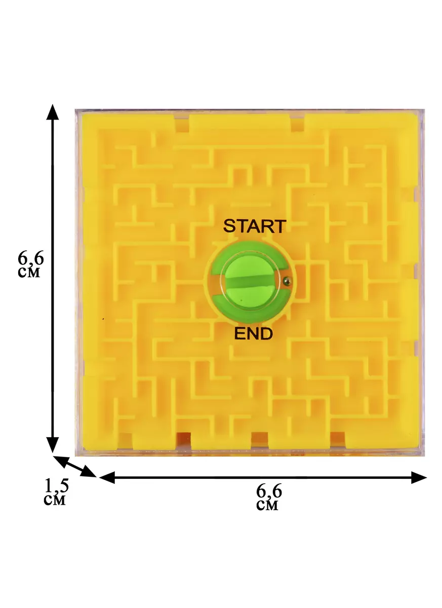 Головоломка Лабиринт двусторонний, 7*7*1,5см (2778-1)(орр) (2727299) купить  по низкой цене в интернет-магазине «Читай-город»