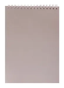 Блокнот А5 80л кл. "METALLIC Серебро" многоцв.срез, бумвинил, гребень