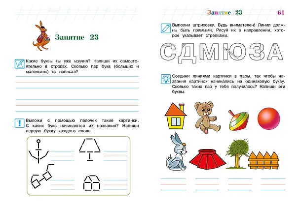 Книга Пишу буквы: для детей 5-6 лет (Наталья Володина) — 12