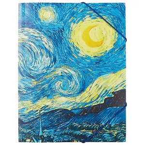 Папка на резинке «Звёздная ночь», А4