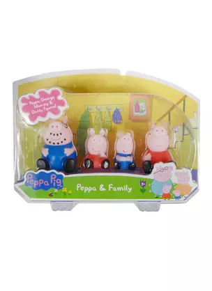 Набор из 4-х фигурок Peppa & Family (PP6001) (Z876-H42001) (190741) (Peppa Pig) (3+) (блистер) (в кор. 2х48наб.) — 2487061 — 1