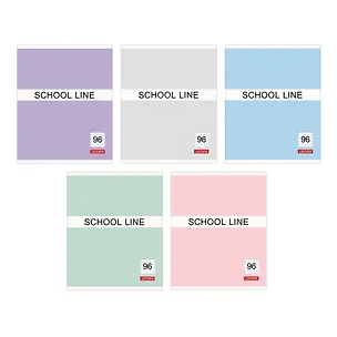 Тетрадь в клетку Listoff, Basic line, 96 листов, в ассортименте 2901027