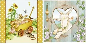 Набор для творчества Салфетки для декупажа В деревне - 2 шт.