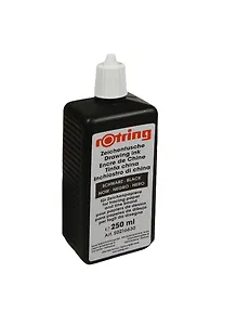 Тушь для изографов 250мл черная, Rotring