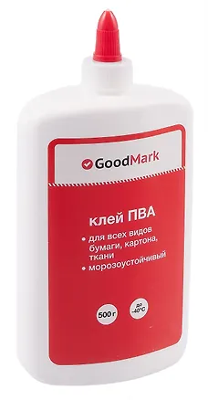 Клей ПВА 500гр морозоустойчивый, дозатор 2928998