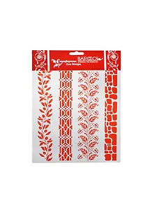 Трафарет пластик многоразовый ПВХ Бордюр Олива (Л-108) (20х25см)