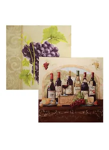 Набор салфеток для декупажа Вино и виноград (DDV/SDL005000) (2шт) (упаковка) (Froggy Art)