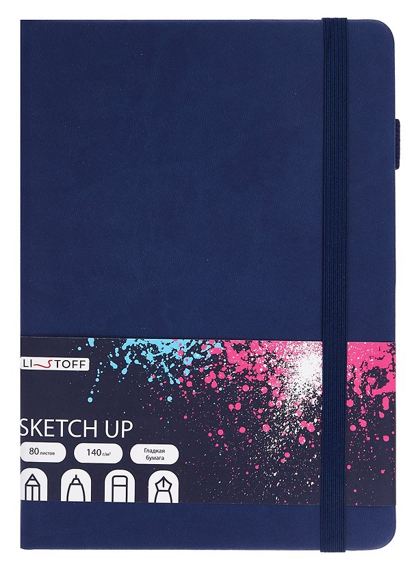 Скетчбук «Sketch Up. Ночной», 148x210 мм, 80 листов, 140 г/м2, Listoff 3049986 — 1
