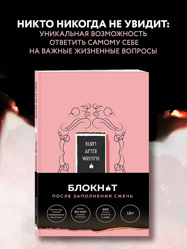 После заполнения сжечь (англ. назв. Burn After Writing). Блокнот для знакомства с самим собой 2946475 — 4