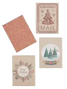 Коробка подарочная "Mix"11,5*9см, Новый год, ассорти, картон