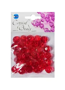 Набор бусин Кристальная игра Кристаллы темно-розовые (CRP131) (12мм) (упаковка)