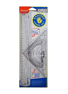 Набор канцелярский для левшей (угольник, лин.30см, транспортир) европодв., Maped