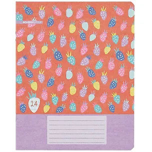 Тетрадь в клетку Academy Style, "Яркие вкусняшки", 24 листа, в ассортименте 259771