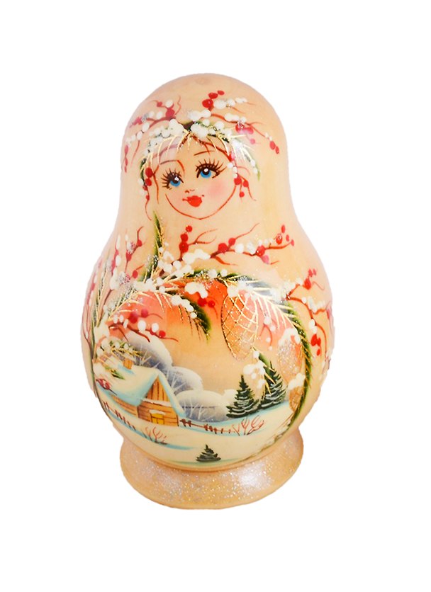 Матрешка 5 предм. расписная авторская "Кубышка", арт. С-203 (692) 2694054 — 1