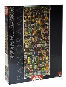 Паззл Educa 2000 эл. 136*48см. Панорама "Пивные бутылки" 15544