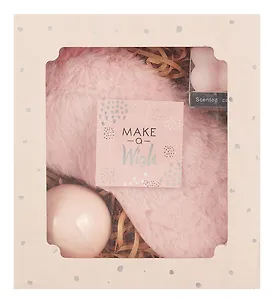 Подарочный набор Peach Dream (свеча, бомбочка, маска для сна, открытка) (18х17) (12-Guangfa-P5)