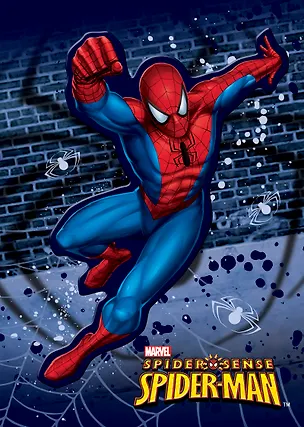 Алфавитная книга А7 "Spider-man" выб.УФлак, вырубн.фигурка, Disney 228138
