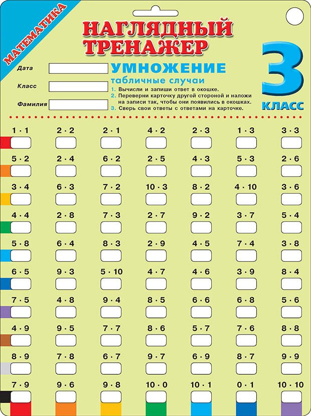 

Математика. Умножение (табличные случаи). 3 класс