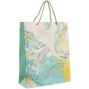 Пакет "Розово-зеленый мрамор", А4