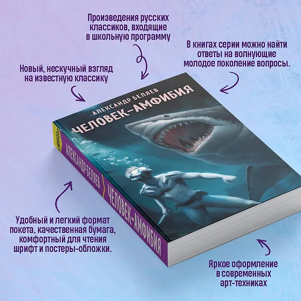 Книга Человек-амфибия (Александр Беляев) — 9