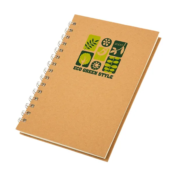 Блокнот А5 80л кл. "Tree" на спирали, жестк.обложка из крафт-бумаги., инд.уп., LEJOYS 227978 — 6