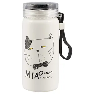 Бутылка Мордочки котов (керамика) (300 мл) (12-07501-CY6046-1)