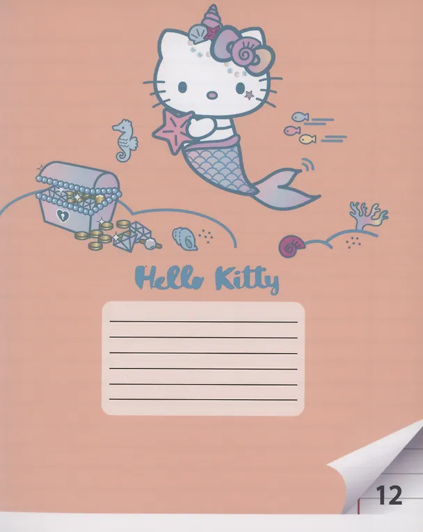 Тетрадь в линейку Centrum «Hello Kitty+Kuromi» в ассортименте, 12 листов 3037576 — 2