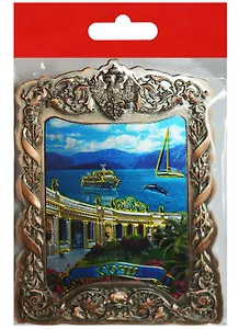 Магнит Сочи Горы Море Дендрарий (металл цв.медь) (0272-2CU-135K07)
