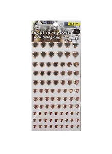 Стразы -кристаллы средняя упаковка (1461-5A/4) (желтые сердца)