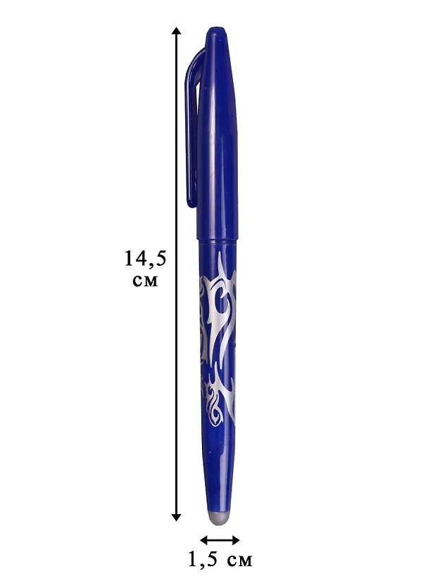 Гелевая ручка пиши-стирай синяя автоматическая, Frixion BL-FR-7 (L), Pilot 218116 — 4