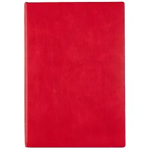 Ежедневник недат. А5 120л "Флоттер" красный, кожзам, мягкий переплет, офсет, ляссе 2943845
