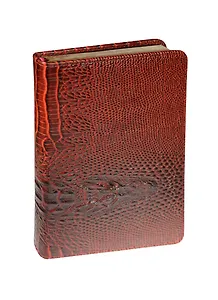 Ежедневник недат. А6+ 160л 120*170 "Dandy" бордовый, иск.кожа, фактура крокодила, тв.переплет, поролон, зол.обрез, ляссе, In Folio
