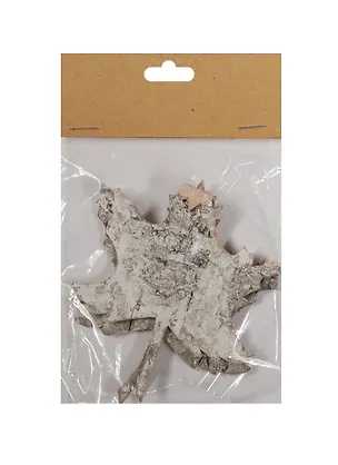 Декоративный элемент из коры в пакете с хедером, лист, 2 шт, 8,5*10 см (11-00278-YW255) 2524371