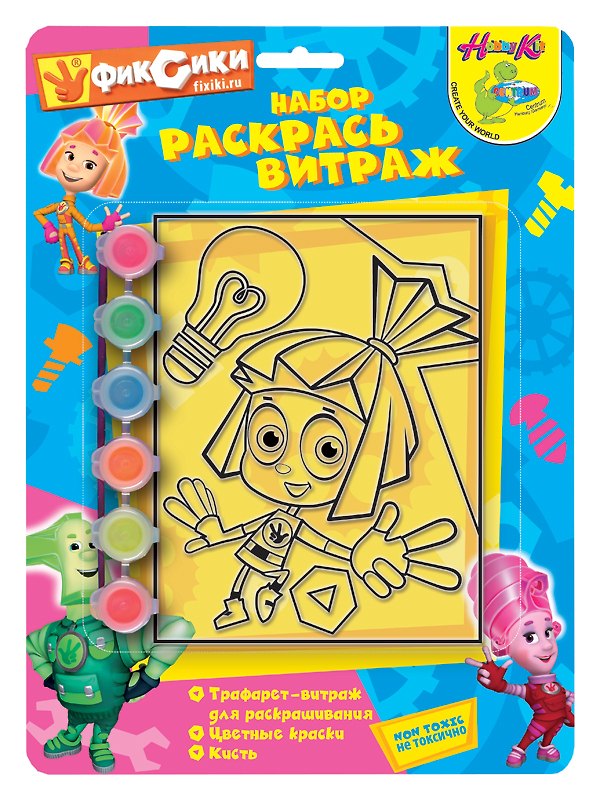 Набор Раскрась витраж Фиксики (84211) (Hobby Kit) (5+) (блистер) 2330156 — 1