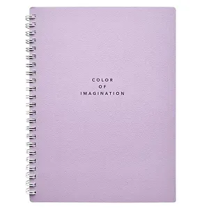 Тетрадь 80л кл. "Block", сиреневый, карт.обл., спираль, микротекстурирование, ламинация