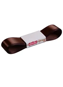 Лента атласная 2см*4 ярда,  855-Black coffee